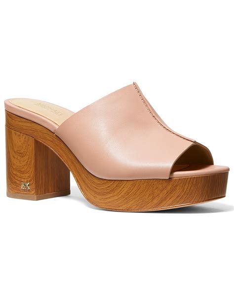 michael michael kors women's aldrich platform mules|clara mule sandals.